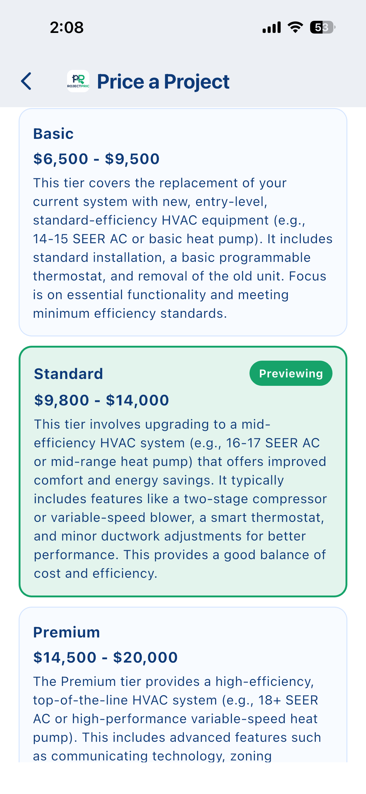 HVAC replacement project in progress