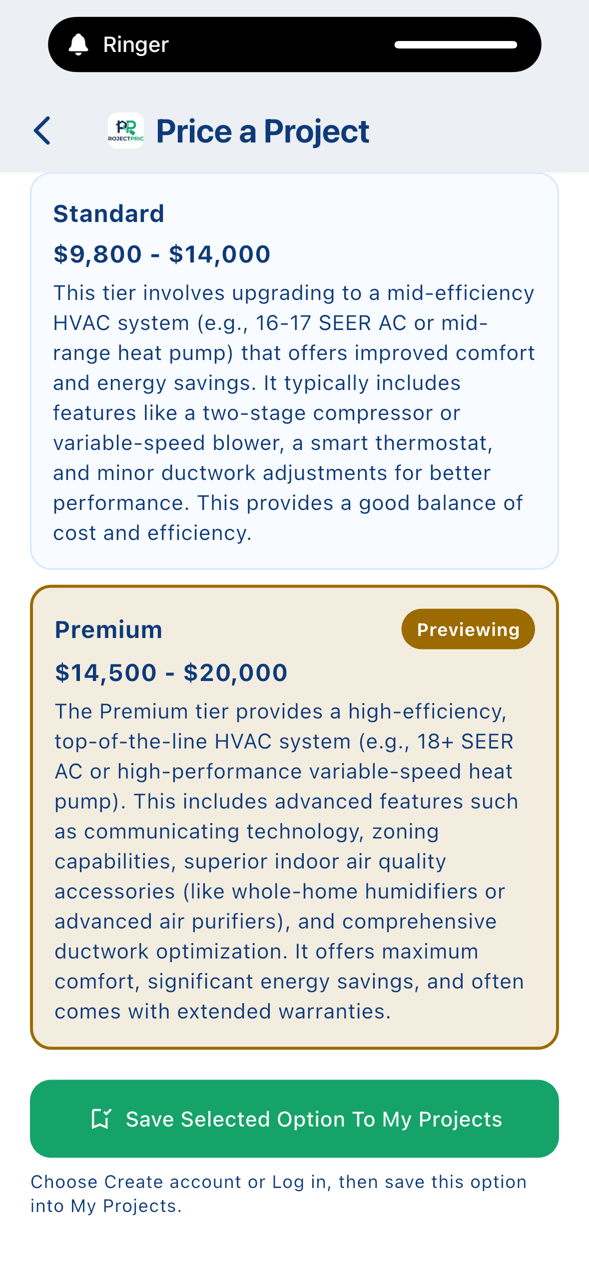 HVAC replacement project in progress